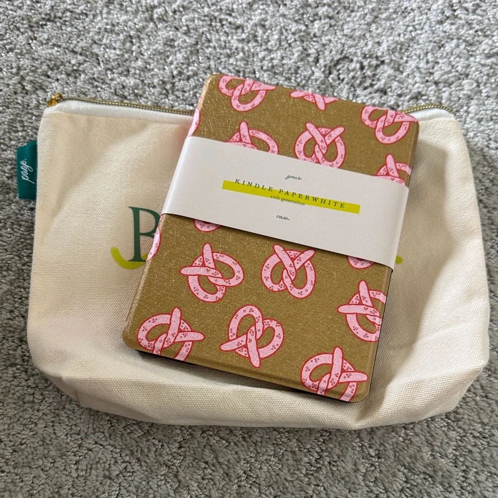 Pink Pretzel Print Kindle Paperwhite Cover